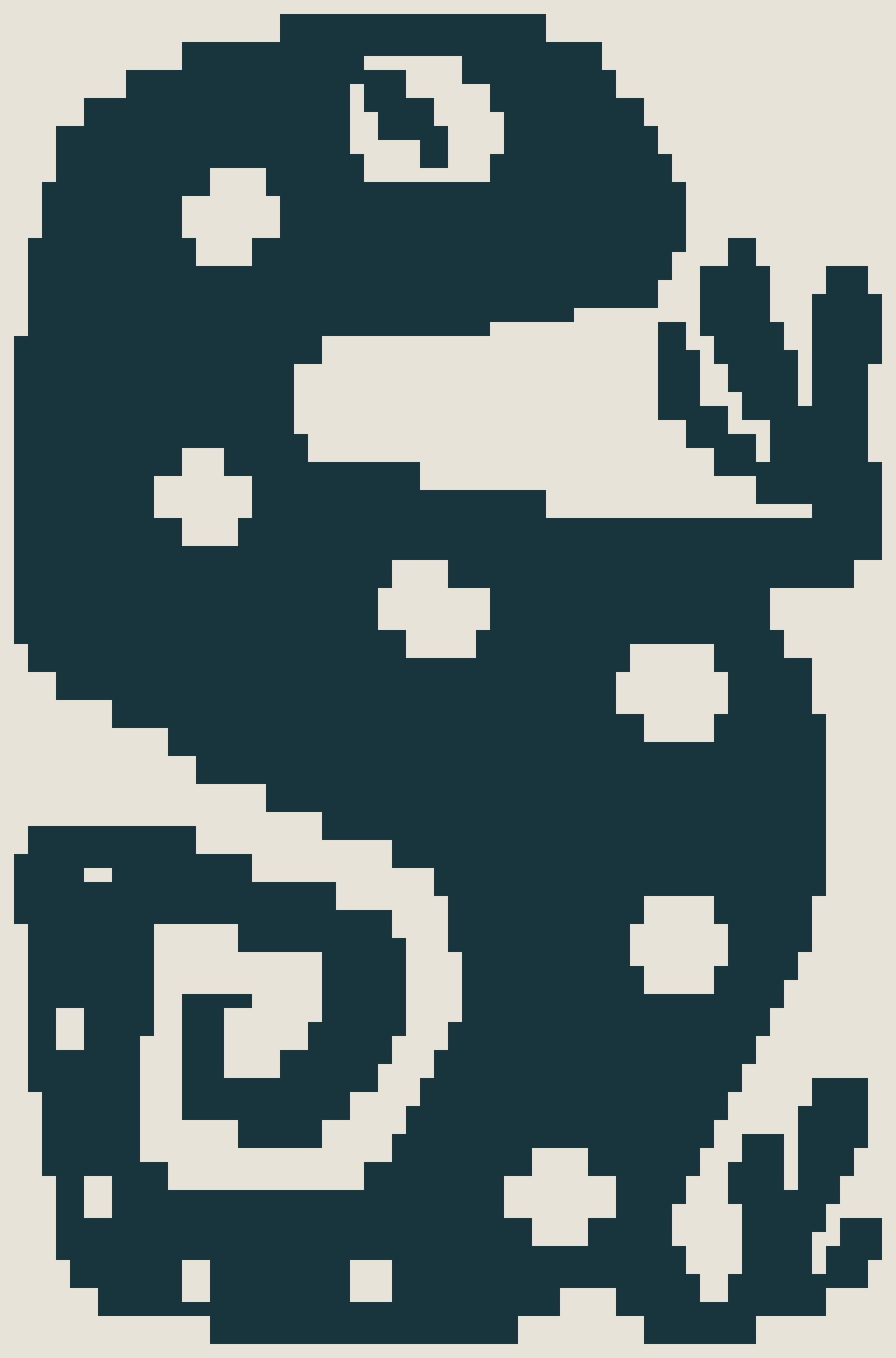 pixel art of the salamander pattern